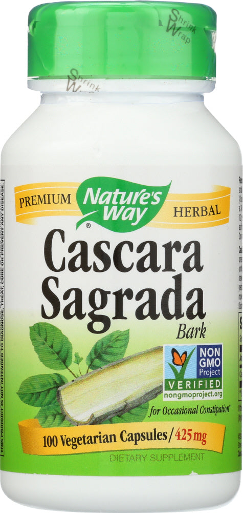 NATURE'S WAY: Cascara Sagrada Aged Bark 425 mg, 100 vcaps