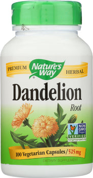 NATURES WAY: Dandelion Root 525 mg, 100 Veg Capsules