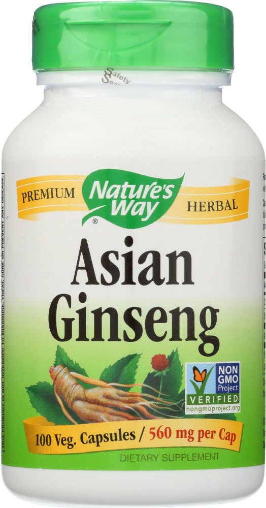 NATURE'S WAY: Korean Ginseng Root 560 Mg, 100 Capsules