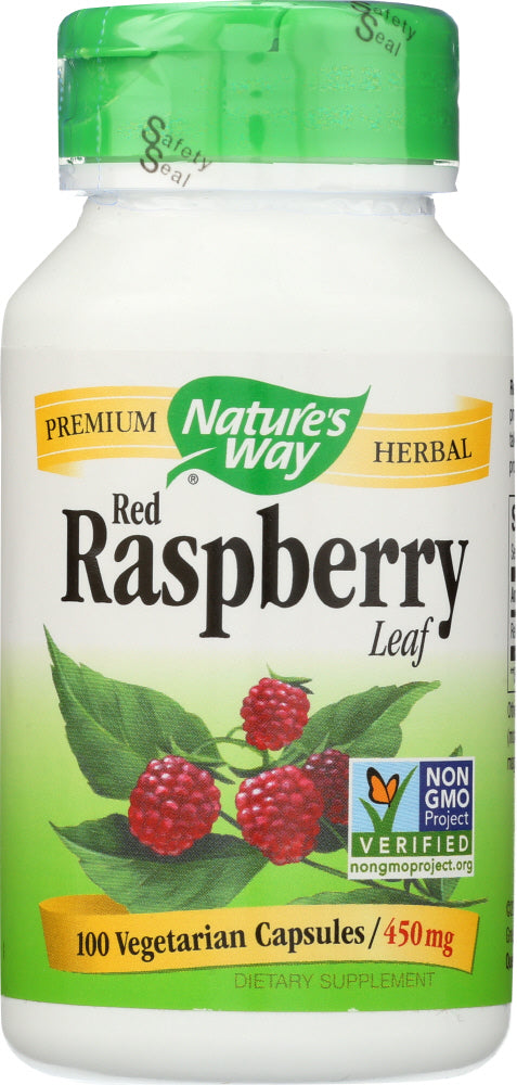 NATURE'S WAY: Red Raspberry Leaf 450 Mg, 100 Capsules