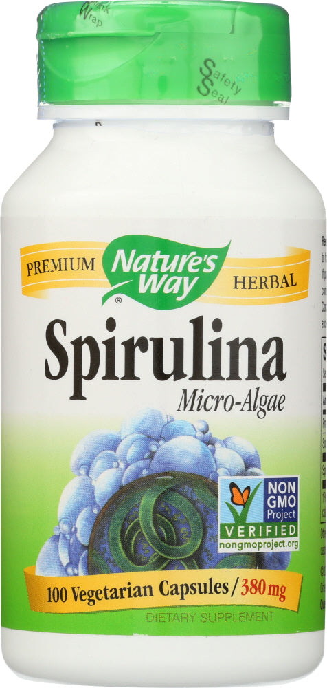 NATURE'S WAY: Spirulina Micro-Algae 380 mg, 100 capsules