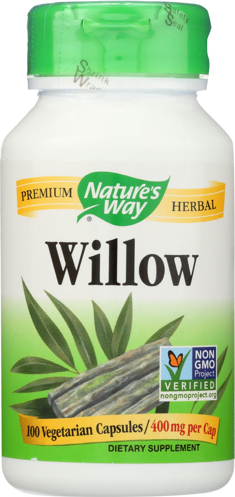 NATURE'S WAY: White Willow Bark 400 mg, 100 capsules