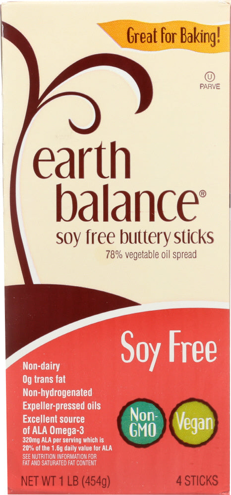 EARTH BALANCE: Soy Free Buttery Sticks, 16 oz