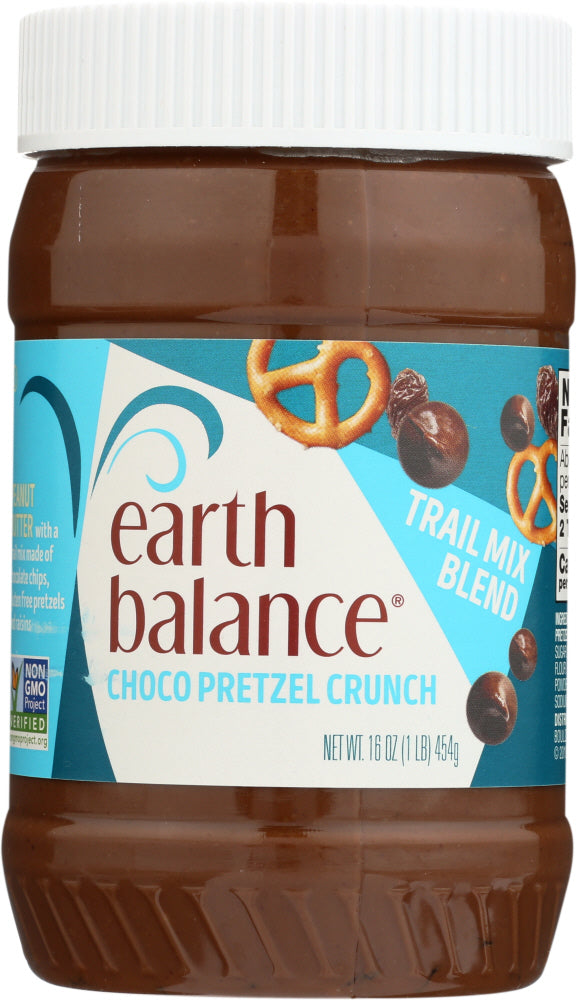 EARTH BALANCE: Trail Mix Peanut Butter Choco Pretzel, 16 oz