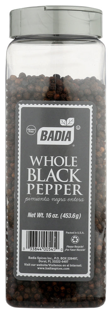 BADIA: Pepper Whole Black, 16 oz