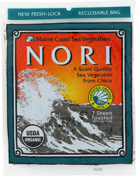 MAINE COAST: Toasted Sushi Nori Organic, 7 pc