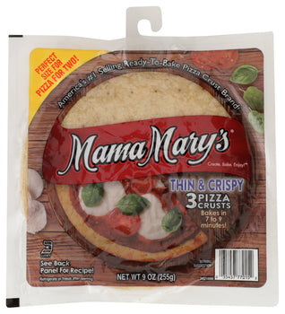 MAMA MARYS: Pizza Crust 7 Inches Thin and Crispy, 9 oz