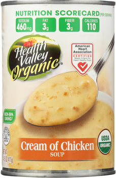 HEALTH VALLEY ORGANIC: Cream of Chicken Soup, 14.5 oz