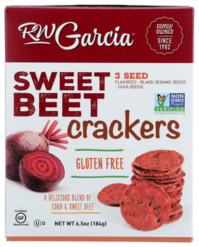 RW GARCIA: 3Seed Sweet Beet Crackers, 6.5 oz