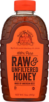 NATURE'S NATE: 100% Pure Raw & Unfiltered Honey, 32 oz