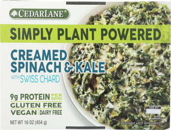 CEDARLANE: Creamed Spinach & Kale with Swiss Chard, 16 oz