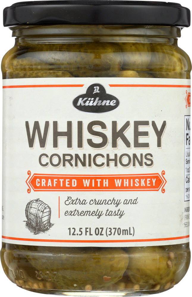 KUHNE: Whiskey Cornichons, 12.5 oz