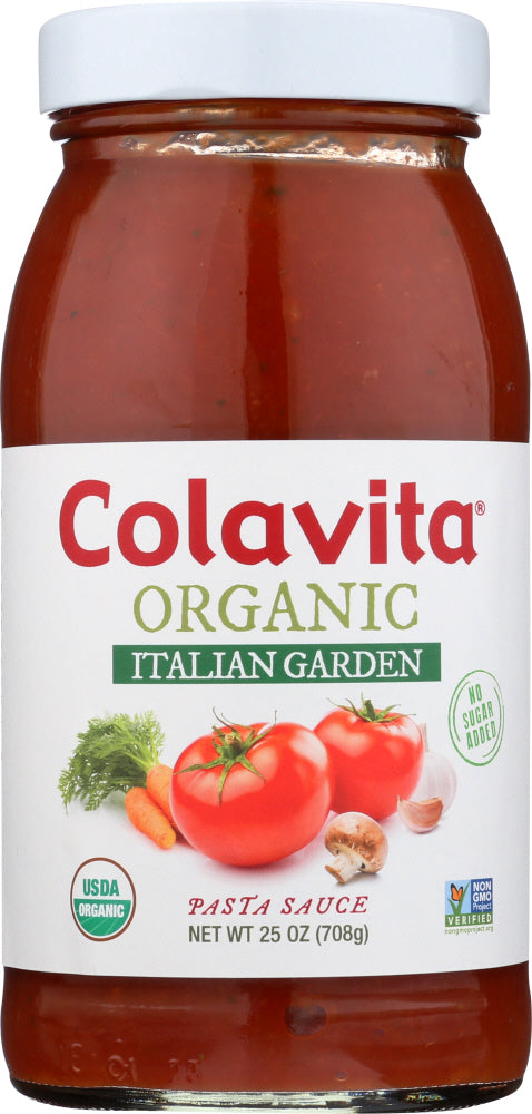 COLAVITA: Sauce Italian Garden Tomato Organic, 25 oz