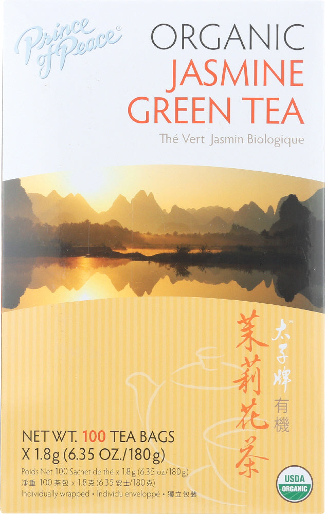 PRINCE OF PEACE: Organic Jasmine Green Tea, 100 bg