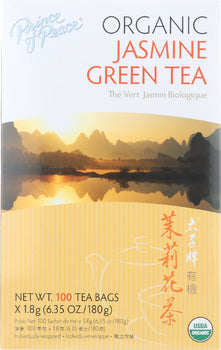 PRINCE OF PEACE: Organic Jasmine Green Tea, 100 bg