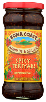 KONA COAST: Sauce Teriyaki Spicy, 14 oz