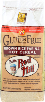 BOBS RED MILL: Brown Rice Farina Creamy Rice Hot Cereal, 26 oz