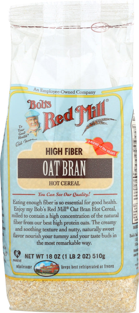 BOB'S RED MILL: High Fiber Oat Bran Hot Cereal, 18 oz