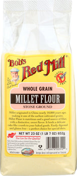 BOBS RED MILL: Whole Grain Millet Flour, 23 oz