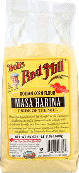 BOBS RED MILL: Golden Masa Harina Corn Flour, 24 oz