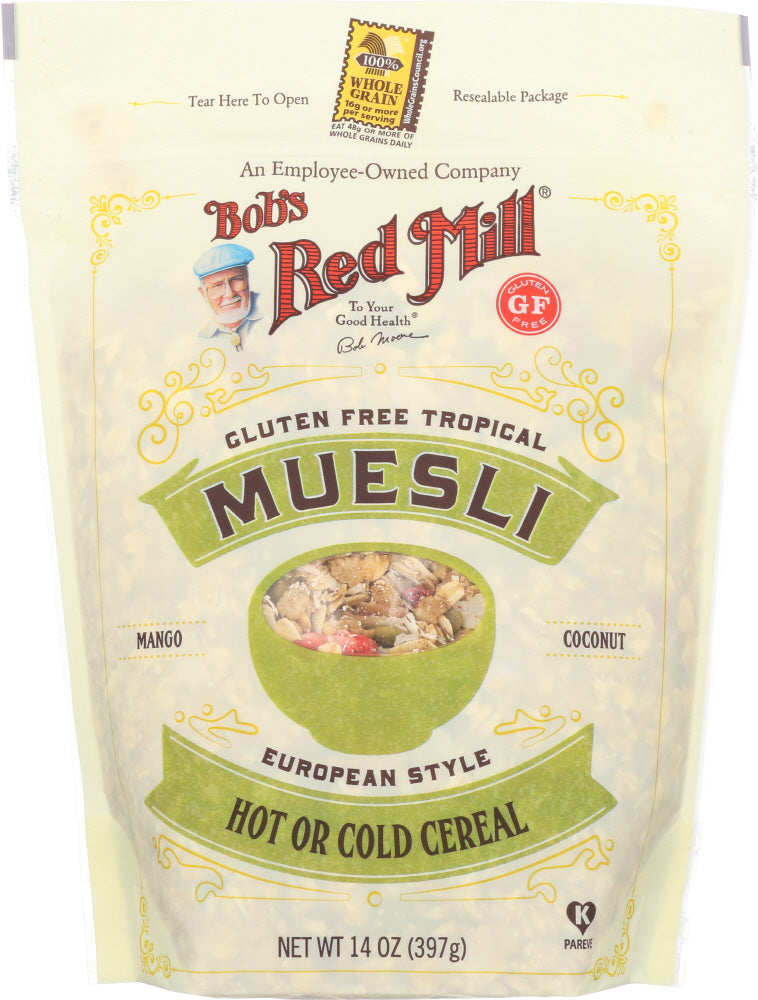 BOBS RED MILL: Gluten Free Tropical Muesli, 14 oz