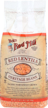 BOBS RED MILL: Red Lentils, 27 oz