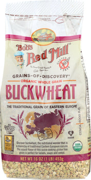 BOBS RED MILL: Groat Buckwheat Organic Gluten Free, 16 oz