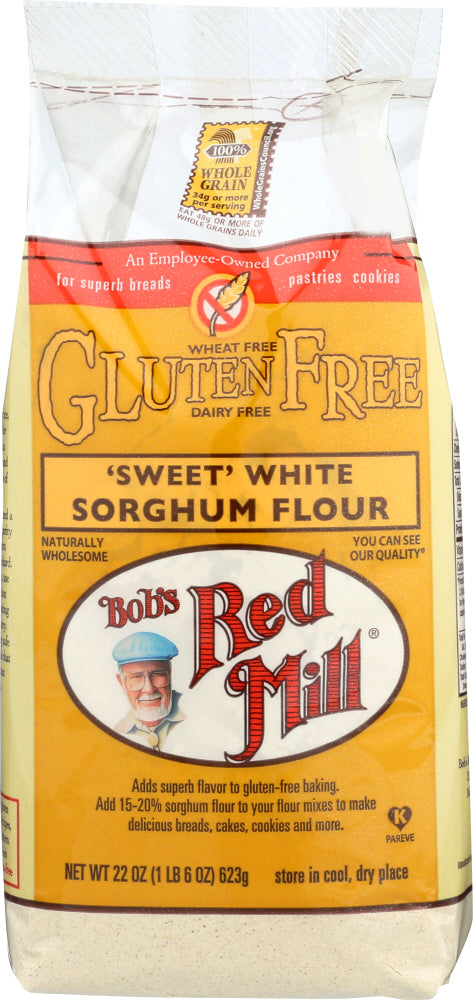 BOB'S RED MILL: Gluten Free Sweet White Sorghum Flour, 22 oz