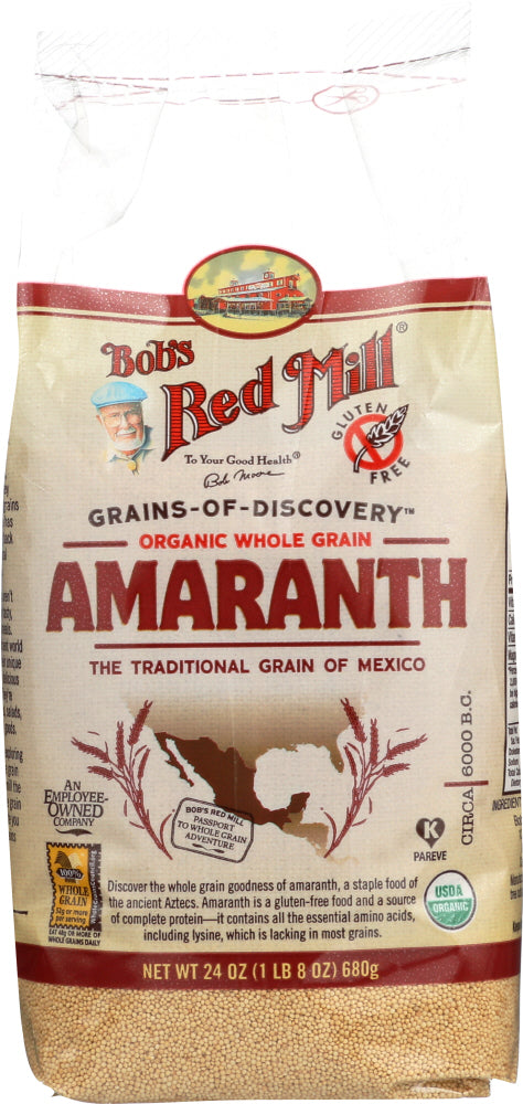 BOB'S RED MILL: Organic Whole Grain Amaranth, 24 oz