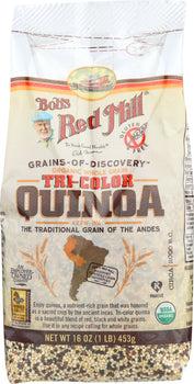 BOB'S RED MILL: Organic Whole Grain Tri-Color Quinoa, 16 oz