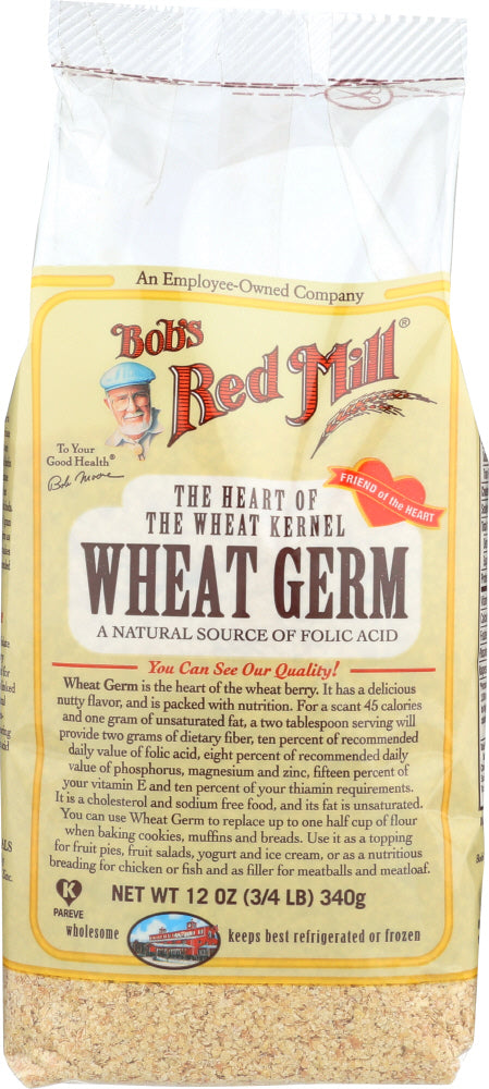 BOBS RED MILL: Natural Raw Wheat Germ, 12 Oz