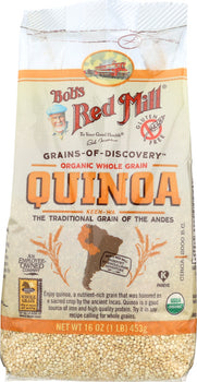 BOBS RED MILL: Organic Quinoa Grain, 16 oz