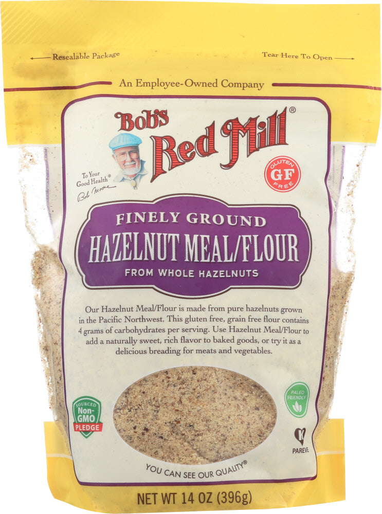 BOBS RED MILL: Finely Ground Hazelnut Meal/Flour, 14 oz