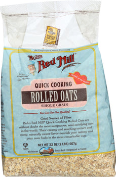 BOBS RED MILL: Quick Cooking Rolled Oats, 32 oz