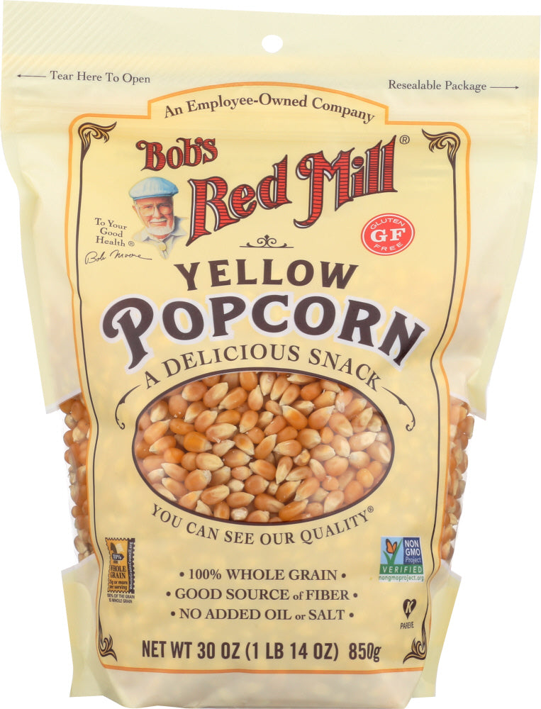 BOBS RED MILL: Yellow Popcorn Whole, 30 oz