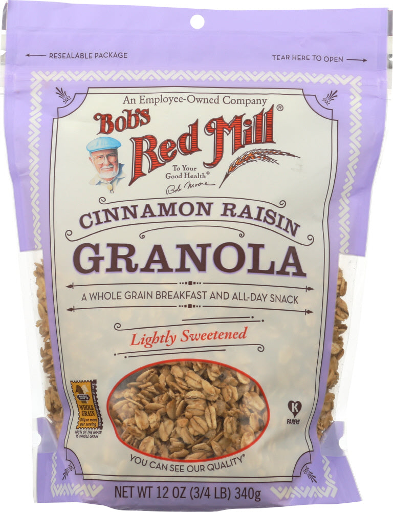 BOBS RED MILL: Cinnamon Raisin Granola, 12 oz