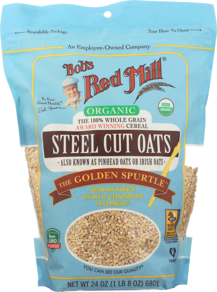 BOBS RED MILL: Oats Steel Cut Organic, 24 oz