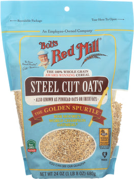 BOBS RED MILL: Steel Cut Oats, 24 oz