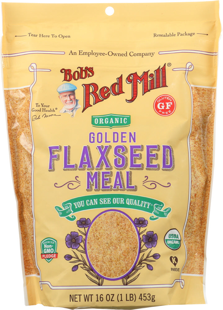 BOBS RED MILL: Organic Golden Flaxseed Meal, 16 oz