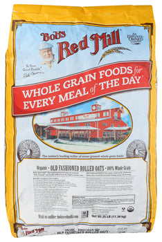 BOB'S RED MILL: Organic Old Fashion Rolled Oats Whole Grain, 25 lb