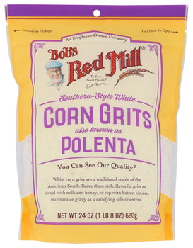 BOB'S RED MILL: Southern Style White Corn Grits, 24 oz