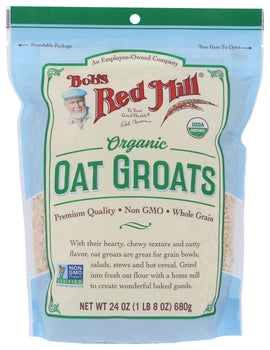 BOB'S RED MILL: Organic Whole Oat Groats, 24 oz