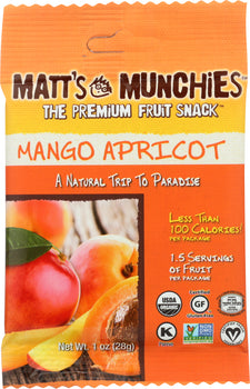 MATTS MUNCHIES: Fruit Snack Mango Apricot, 1 oz