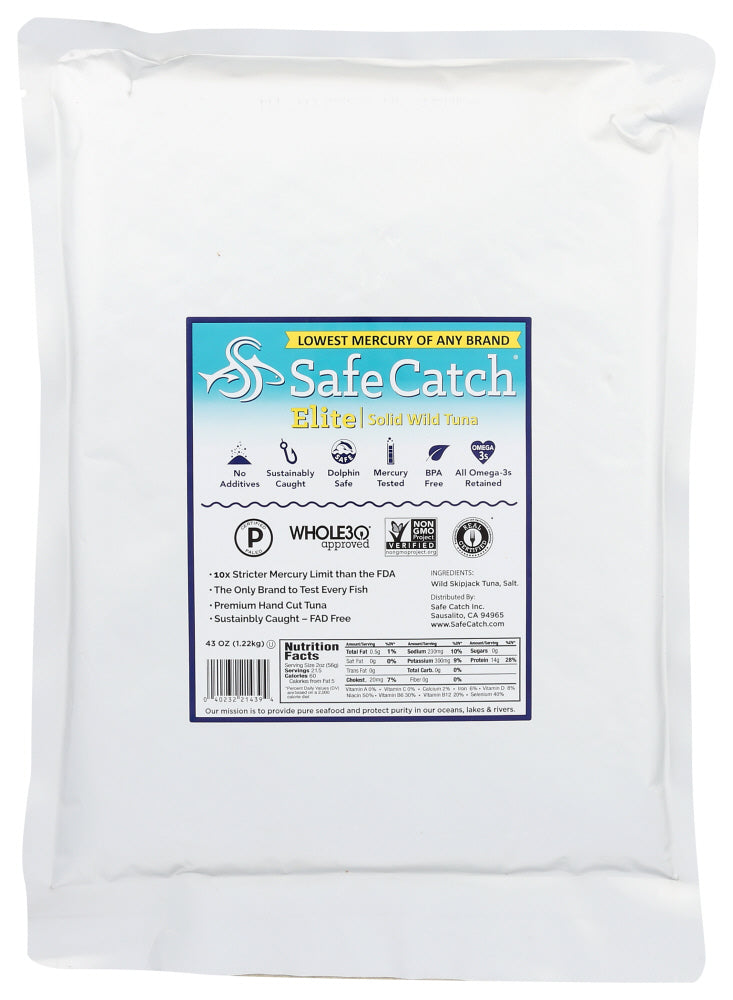 SAFECATCH: Elite Wild Tuna Pouch, 43 oz