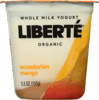 LIBERTE: Ecuadorian Mango Organic Yogurt, 5.50 oz