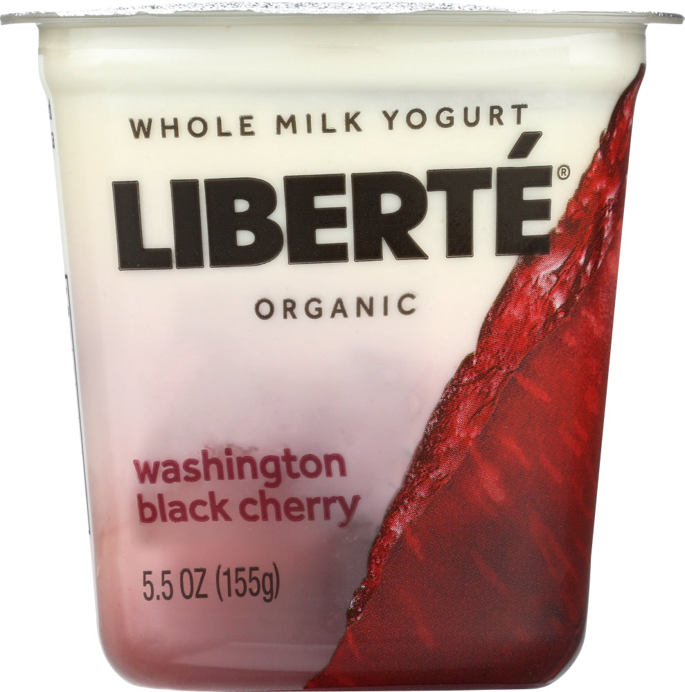 LIBERTE: Washington Black Cherry Organic Yogurt, 5.50 oz