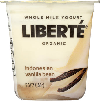 LIBERTE: Vanilla Bean Yogurt, 5.50 oz