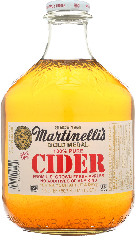 MARTINELLI: Gold Medal 100% Pure Cider, 50.7 oz