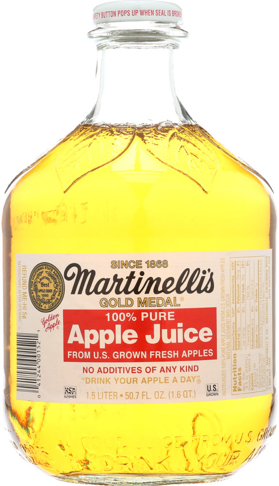 MARTINELLI: Gold Medal 100% Pure Apple Juice, 50.7 oz