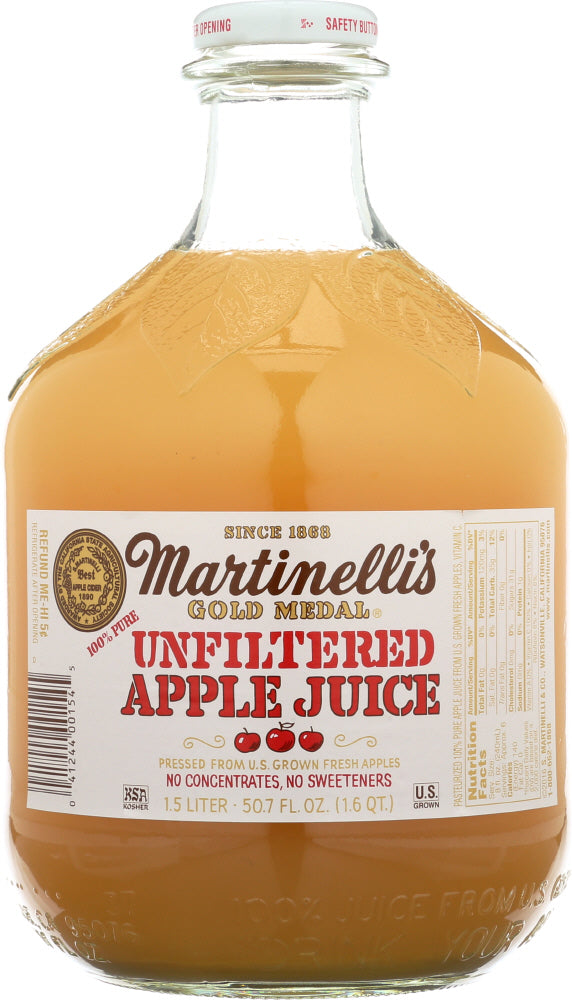 MARTINELLI'S: Gold Medal Unfiltered Apple Juice, 50.7 oz